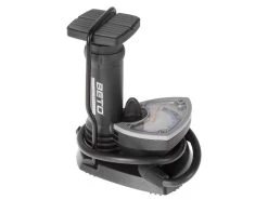 Beto Mini-Stand-Fusspumpe Großes Manometer Universal-Doppelpumpenkopf